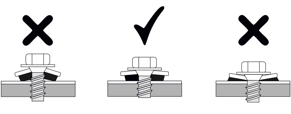 Приклад кріплення профілю до дерев'яних конструкцій